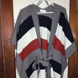 Orange, Black, Cream, & Gray Wrap